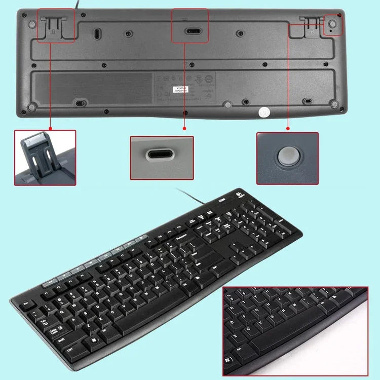 Logitech MK200 Kabelgebundenes Tastatur-Maus-Set