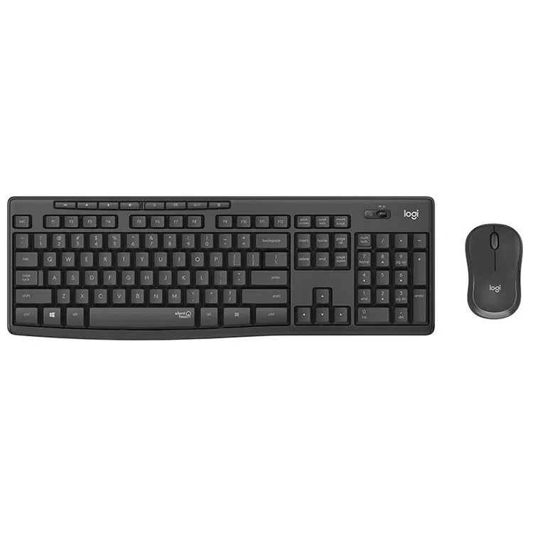 Logitech MK295 USB Kabelloses Geräuschloses Tastatur-Maus-Set