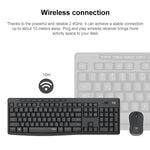 Logitech MK295 USB Kabelloses Geräuschloses Tastatur-Maus-Set