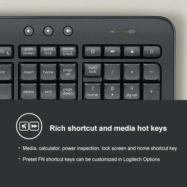 Logitech MK545 Kabelloses Tastatur-Maus-Set