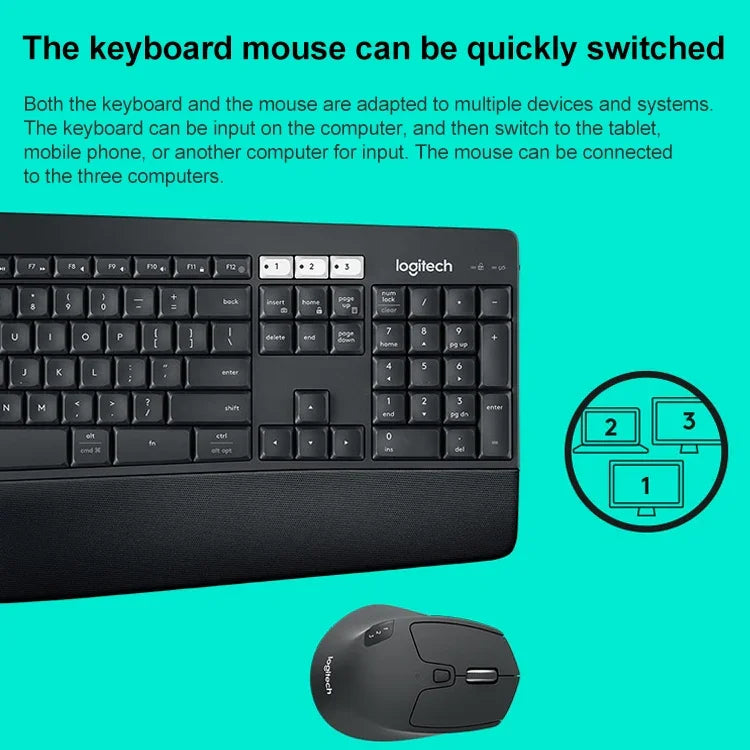 Logitech MK850 Kabelloses Bluetooth-Tastatur-Maus-Set