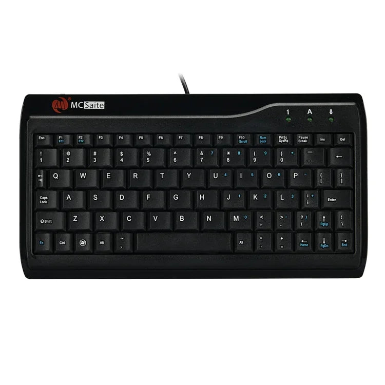 MC Saite MC-8017 Kabelgebundene Mini-Multimedia-Computertastatur mit 78 Tasten, MC-8017