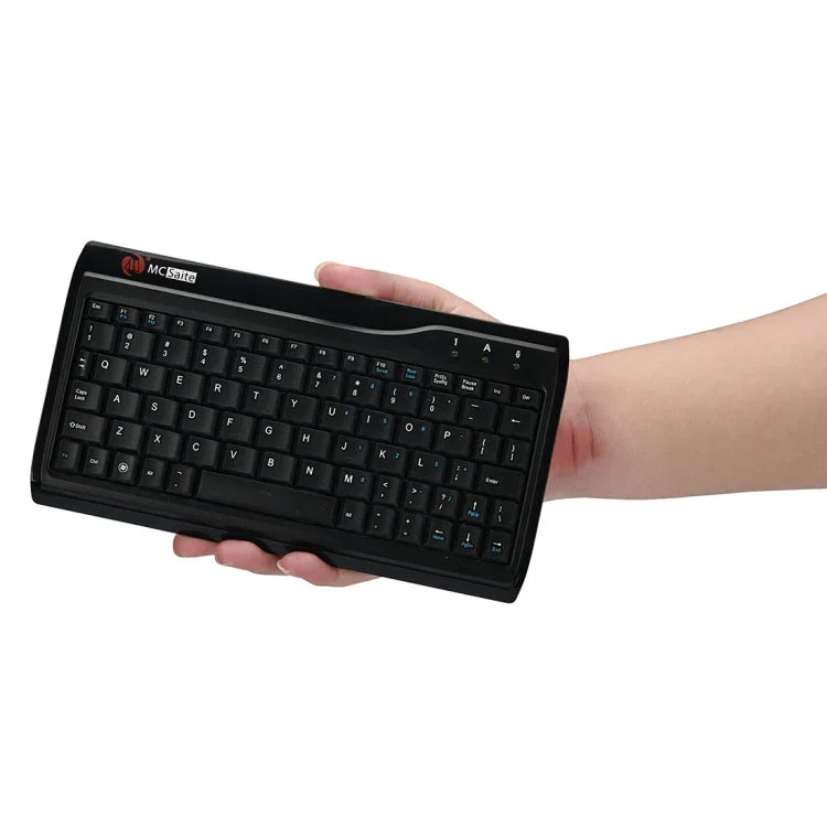 MC Saite MC-8017 Kabelgebundene Mini-Multimedia-Computertastatur mit 78 Tasten, MC-8017