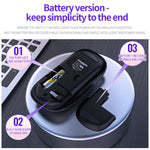 YINDIAO A2 2,4 GHz 1600 DPI 3-Modus Einstellbare kabellose leise Maus, Batteriebetrieben, Batterieversion.