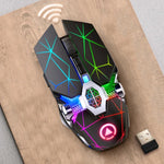 YINDIAO A7 2,4 GHz 1600 DPI 3 Modi Einstellbare 7 Tasten Wiederaufladbare RGB-Beleuchtung Kabellose Leise Gaming-Maus