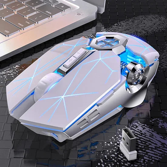 YINDIAO A7 2,4 GHz 1600 DPI 3 Modi Einstellbare 7 Tasten Wiederaufladbare RGB-Beleuchtung Kabellose Leise Gaming-Maus