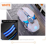 YINDIAO A7 2,4 GHz 1600 DPI 3 Modi Einstellbare 7 Tasten Wiederaufladbare RGB-Beleuchtung Kabellose Leise Gaming-Maus