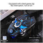 YINDIAO A7 2,4 GHz 1600 DPI 3 Modi Einstellbare 7 Tasten Wiederaufladbare RGB-Beleuchtung Kabellose Leise Gaming-Maus