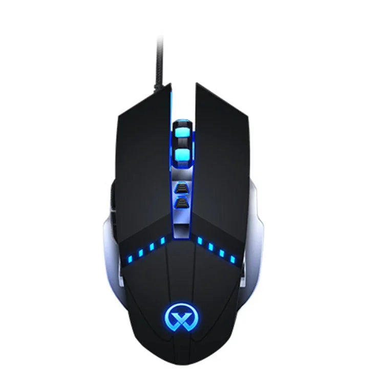 GM20 3200 DPI, 4 Modi, einstellbare 7-Tasten-RGB-Beleuchtung, kabelgebundene Gaming-Maus, GM20 Schwarz, GM20 Weiß