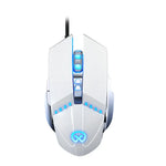 GM20 3200 DPI, 4 Modi, einstellbare 7-Tasten-RGB-Beleuchtung, kabelgebundene Gaming-Maus, GM20 Schwarz, GM20 Weiß
