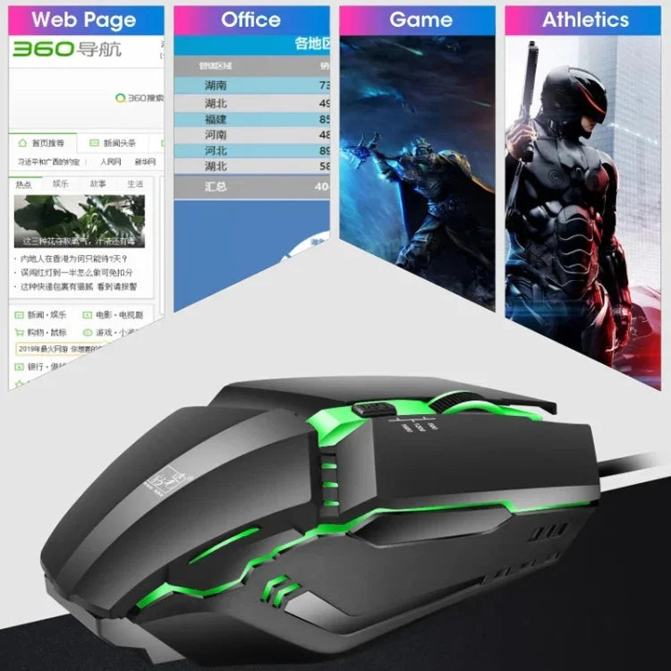 ZGB K3 USB RGB Streamer Kabelgebundene Gaming-Maus