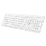ZGB S500 USB-Kabeltastatur mit runden Tasten, runde Tasten (Schwarz), runde Tasten (Weiß)