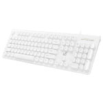 ZGB S500 USB-Kabeltastatur mit runden Tasten, runde Tasten (Schwarz), runde Tasten (Weiß)