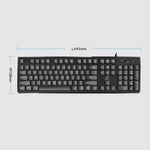 ZGB S500 USB-Kabeltastatur mit runden Tasten, runde Tasten (Schwarz), runde Tasten (Weiß)