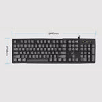ZGB S500 USB-Kabeltastatur mit runden Tasten, runde Tasten (Schwarz), runde Tasten (Weiß)