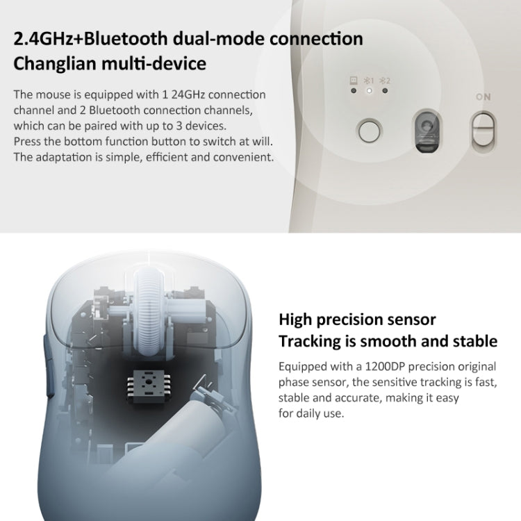 Original Xiaomi Dual-Mode 1200DPI Ultradünne Computermaus 3