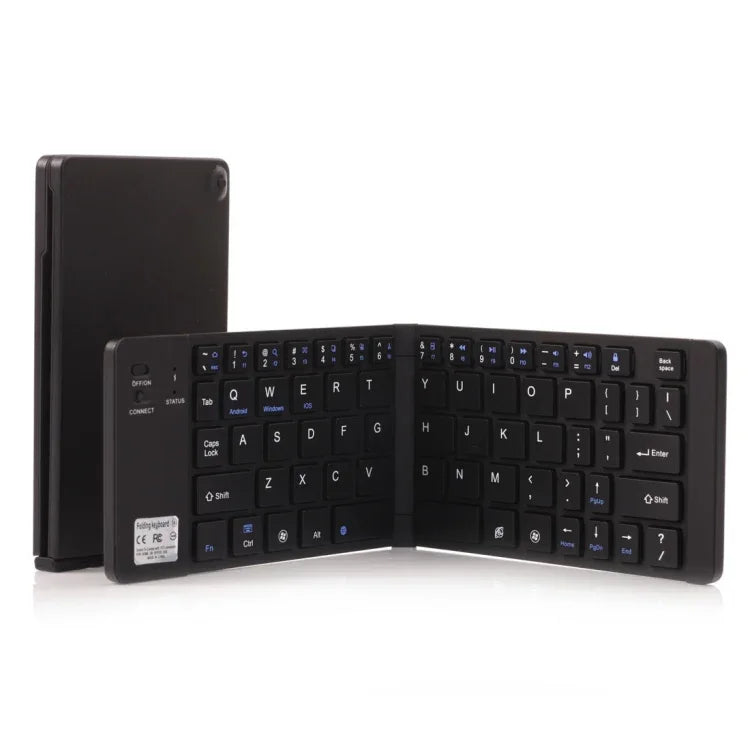 GK228 Ultradünne, faltbare Bluetooth-Tastatur V3.0, integrierte Halterung, unterstützt Android / iOS / Windows, GK228 (Schwarz), GK228 (Gold)