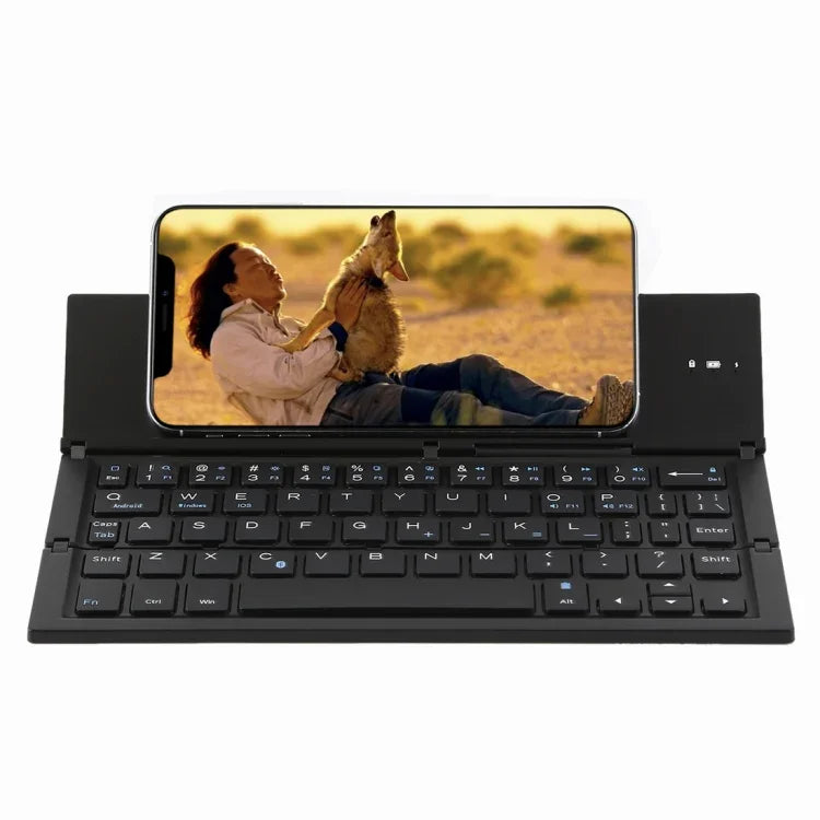 GK608 Ultradünne, faltbare Bluetooth-Tastatur V3.0, integrierte Halterung, unterstützt Android / iOS / Windows, GK608 (Schwarz), GK608 (Grau), GK608 (Gold)
