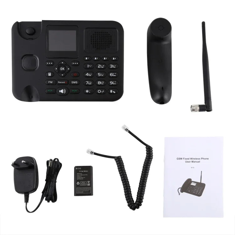 ZT9000 2,4-Zoll-TFT-Bildschirm, schnurloses GSM-Geschäftstelefon, Quadband: GSM 850/900/1800/1900 MHz