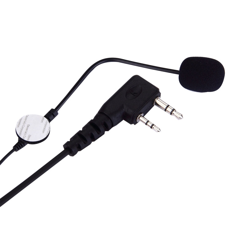 2-Pin PTT Lautstärke einstellbares Motorradhelm-Headset-Mikrofon für BAOFENG Radio Walkie Talkie