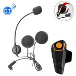 BT-S2 Einzel-2,4-GHz-Bluetooth-V3.0-Intercom-Headset für Motorradhelme, automatische Anrufannahme, FM-Unterstützung, Intercom-Reichweite bis zu 1000 m, BT-S2 Einzel