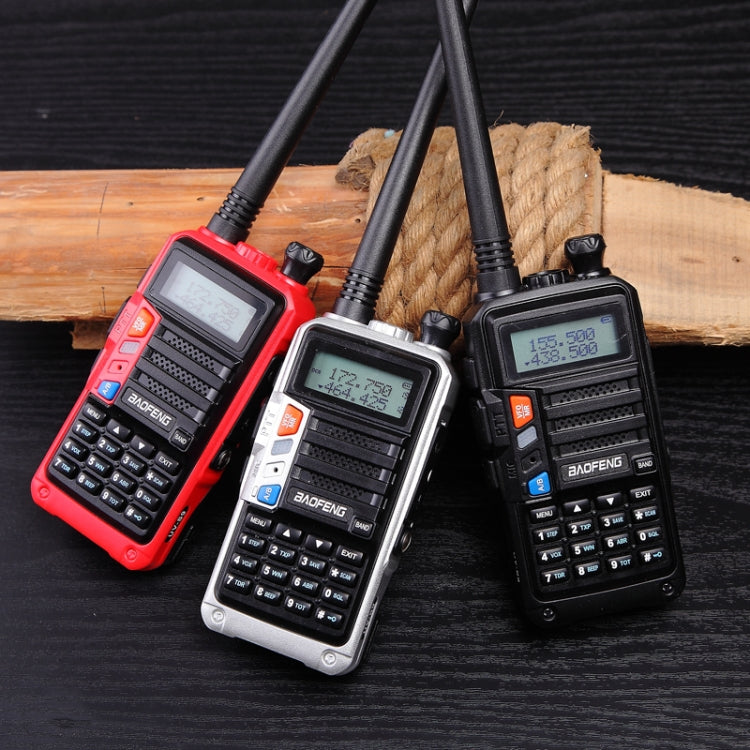 Baofeng BF-UV5R Plus S9 FM Funkgerät Handheld Walkie Talkie, US-Stecker, Schwarz, US-Stecker, Rot, US-Stecker, Silber, US-Stecker