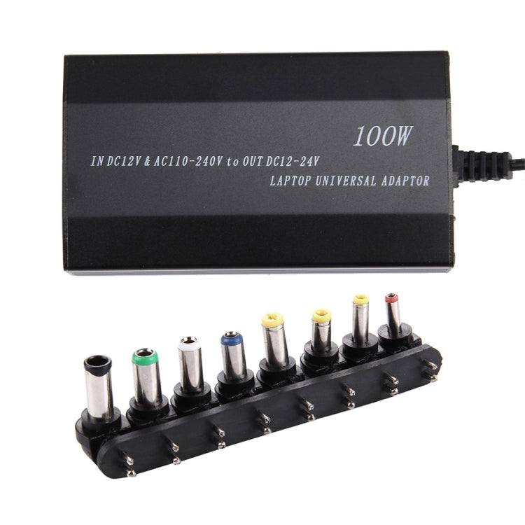 Laptop-Notebook-Netzteil 100W Universal-Ladegerät mit Autoladegerät & AC-Netzadapter & 8 Netzadaptern & 1 USB-Anschluss für Samsung, Sony, Asus, Acer, IBM, HP, DELL, US-Stecker, US-Stecker