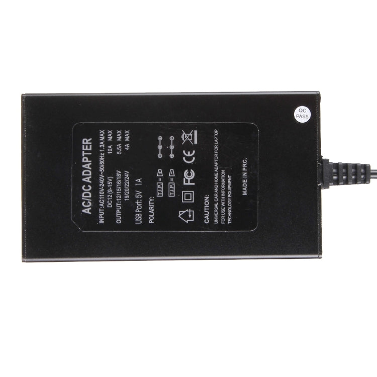 Laptop-Notebook-Netzteil 100W Universal-Ladegerät mit Autoladegerät & AC-Netzadapter & 8 Netzadaptern & 1 USB-Anschluss für Samsung, Sony, Asus, Acer, IBM, HP, DELL, US-Stecker, US-Stecker