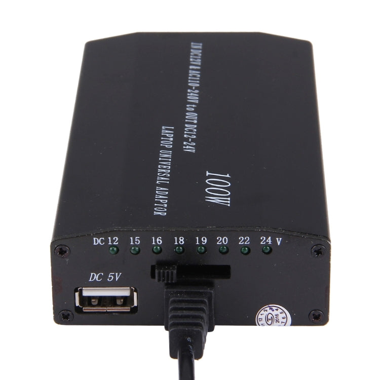Laptop-Notebook-Netzteil 100W Universal-Ladegerät mit Autoladegerät & AC-Netzadapter & 8 Netzadaptern & 1 USB-Anschluss für Samsung, Sony, Asus, Acer, IBM, HP, DELL, US-Stecker, US-Stecker