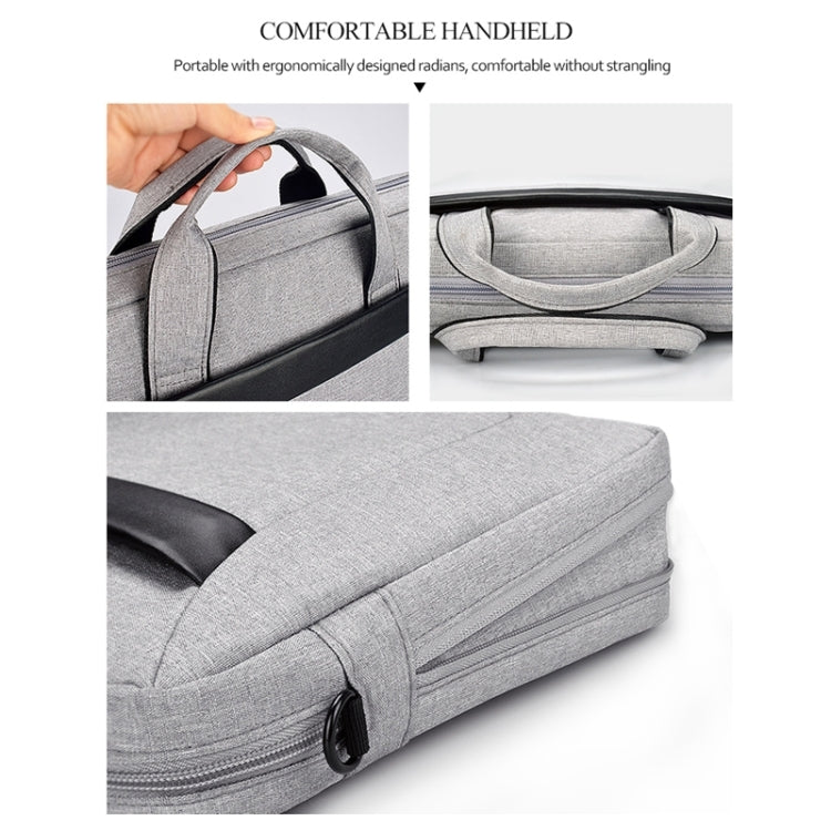 DJ06 Oxford-Stoff Wasserdichte Verschleißfeste Tragbare Erweiterbare Laptoptasche für 13,3 Zoll Laptops, mit abnehmbarem Schultergurt, 13,3 Zoll