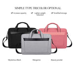 DJ06 Oxford-Stoff Wasserdichte Verschleißfeste Tragbare Erweiterbare Laptoptasche für 15,4 Zoll Laptops, mit abnehmbarem Schultergurt, 15,4 Zoll