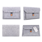 ND06 Multifunktionale Filzknopf-Laptoptasche für 12,5 Zoll Laptop, 12,5 Zoll
