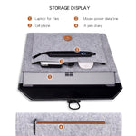 ND06 Multifunktionale Filzknopf-Laptoptasche für 12,5 Zoll Laptop, 12,5 Zoll