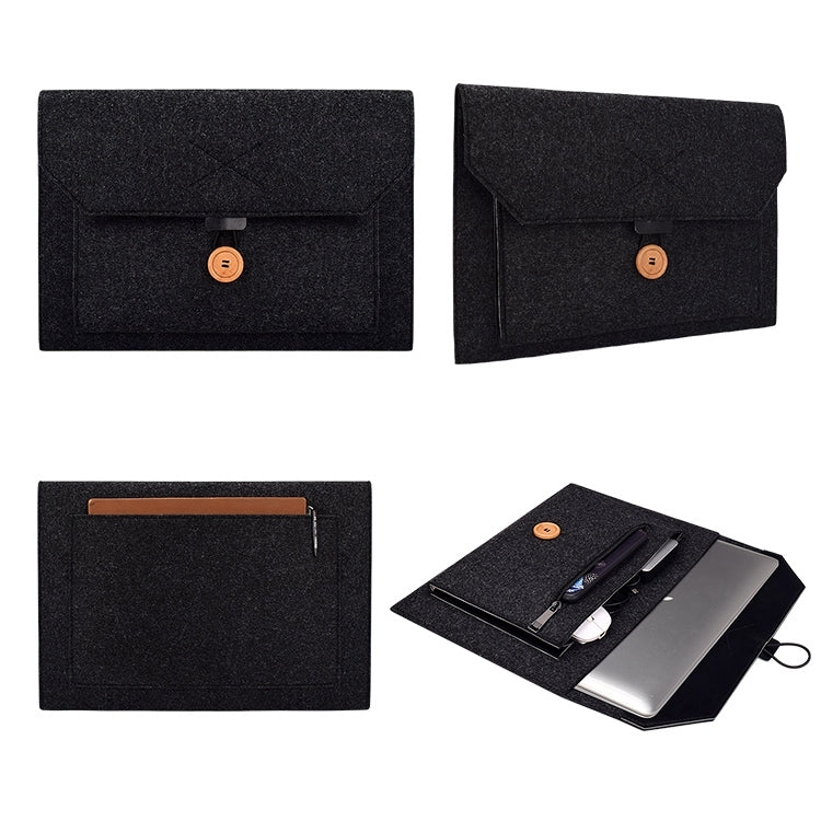 ND06 Multifunktionale Filzknopf Laptop-Innentasche für 13,3 Zoll Laptop, 13,3 Zoll