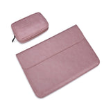 PU01S PU-Leder Horizontale Unsichtbare Magnetverschluss Laptop-Innentasche für 14,1 Zoll Laptops, mit kleiner Tasche, 14,1 Zoll mit kleiner Tasche