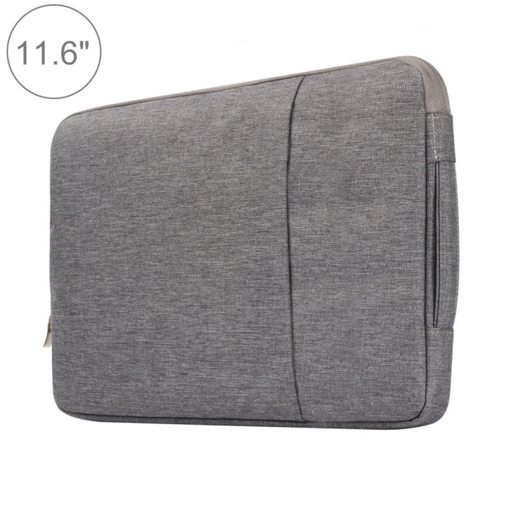 11,6 Zoll universelle modische weiche Laptop-Jeanstasche tragbare Reißverschluss-Notebook-Laptophülle für MacBook Air, Lenovo und andere Laptops, Größe: 32,2x21,8x2cm, 11,6 Zoll Lila, 11,6 Zoll Magenta, 11,6 Zoll Blau, 11,6 Zoll Grau, 11,6 Zoll Dunkelblau