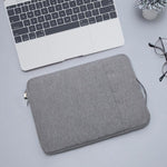 11,6 Zoll universelle modische weiche Laptop-Jeanstasche tragbare Reißverschluss-Notebook-Laptophülle für MacBook Air, Lenovo und andere Laptops, Größe: 32,2x21,8x2cm, 11,6 Zoll Lila, 11,6 Zoll Magenta, 11,6 Zoll Blau, 11,6 Zoll Grau, 11,6 Zoll Dunkelblau