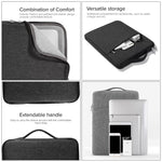 11,6 Zoll universelle modische weiche Laptop-Jeanstasche tragbare Reißverschluss-Notebook-Laptophülle für MacBook Air, Lenovo und andere Laptops, Größe: 32,2x21,8x2cm, 11,6 Zoll Lila, 11,6 Zoll Magenta, 11,6 Zoll Blau, 11,6 Zoll Grau, 11,6 Zoll Dunkelblau