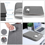 11,6 Zoll universelle modische weiche Laptop-Jeanstasche tragbare Reißverschluss-Notebook-Laptophülle für MacBook Air, Lenovo und andere Laptops, Größe: 32,2x21,8x2cm, 11,6 Zoll Lila, 11,6 Zoll Magenta, 11,6 Zoll Blau, 11,6 Zoll Grau, 11,6 Zoll Dunkelblau