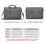 ST02S Wasserdichter Reißfest Versteckter Tragriemen Ein-Schulter-Handtasche für 14,1 Zoll Laptops, mit Koffergurt, ST02S 14,1 Zoll Marineblau, ST02S 14,1 Zoll Schwarz, ST02S 14,1 Zoll Dunkelgrau, ST02S 14,1 Zoll Pink, ST02S 14,1 Zoll Hellgrau