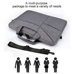 ST02S Wasserdichter Reißfest Versteckter Tragriemen Ein-Schulter-Handtasche für 14,1 Zoll Laptops, mit Koffergurt, ST02S 14,1 Zoll Marineblau, ST02S 14,1 Zoll Schwarz, ST02S 14,1 Zoll Dunkelgrau, ST02S 14,1 Zoll Pink, ST02S 14,1 Zoll Hellgrau