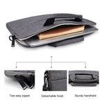 ST02S Wasserdichter Reißfest Versteckter Tragriemen Ein-Schulter-Handtasche für 14,1 Zoll Laptops, mit Koffergurt, ST02S 14,1 Zoll Marineblau, ST02S 14,1 Zoll Schwarz, ST02S 14,1 Zoll Dunkelgrau, ST02S 14,1 Zoll Pink, ST02S 14,1 Zoll Hellgrau