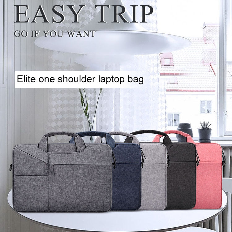 ST02S Wasserdichter Reißfest Versteckter Tragriemen Ein-Schulter-Handtasche für 14,1 Zoll Laptops, mit Koffergurt, ST02S 14,1 Zoll Marineblau, ST02S 14,1 Zoll Schwarz, ST02S 14,1 Zoll Dunkelgrau, ST02S 14,1 Zoll Pink, ST02S 14,1 Zoll Hellgrau