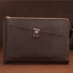 Universelle Echtleder Business Reißverschluss Laptop Tablet Tasche Für 12 Zoll und kleiner, 12 Zoll