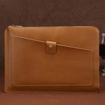 Universelle Echtleder Business Reißverschluss Laptop Tablet Tasche Für 12 Zoll und kleiner, 12 Zoll