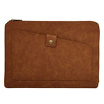 Universelle Business-Laptoptasche aus echtem Leder mit Reißverschluss für Laptops und Tablets bis 13,3 Zoll, 13,3 Zoll