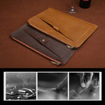 Universelle Business-Laptoptasche aus echtem Leder mit Reißverschluss für Laptops und Tablets bis 13,3 Zoll, 13,3 Zoll