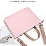 PU wasserdichte Laptoptasche zum Umhängen für 13,3 Zoll Laptops, 13,3 Zoll (Pink), 13,3 Zoll (Weiß)