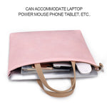 PU wasserdichte Laptoptasche zum Umhängen für 13,3 Zoll Laptops, 13,3 Zoll (Pink), 13,3 Zoll (Weiß)
