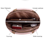PU wasserdichte Laptoptasche zum Umhängen für 13,3 Zoll Laptops, 13,3 Zoll (Pink), 13,3 Zoll (Weiß)